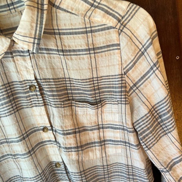 Abercrombie & Fitch Plaid Flannel Button Down Shirt Size XS - Picture 10 of 11